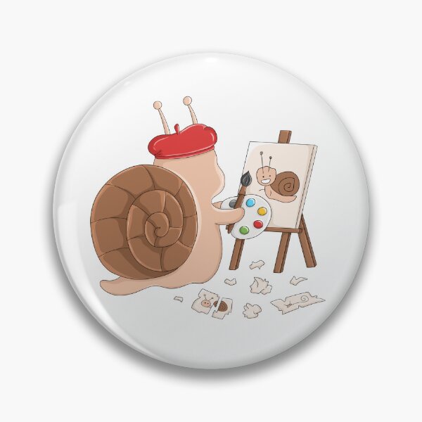 Item preview, Painter Snail with Red Beret Sticker designed and sold by OKartashova.