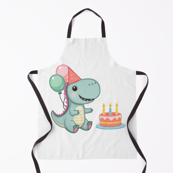 Item preview, Birthday Dinosaur Sticker | Party Dino with Cake & Balloons | Birthday Celebration Illustration | Dinosaur Birthday Gift designed and sold by Pandey14.