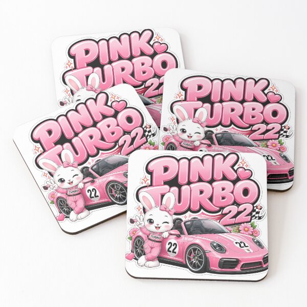 Item preview, Pink Turbo Kawaii Sports Car Sticker PNG | Cute Bunny Racer Graphic | Pastel Streetwear Vinyl Decal | Original Mascot Design designed and sold by Stylestickers55.
