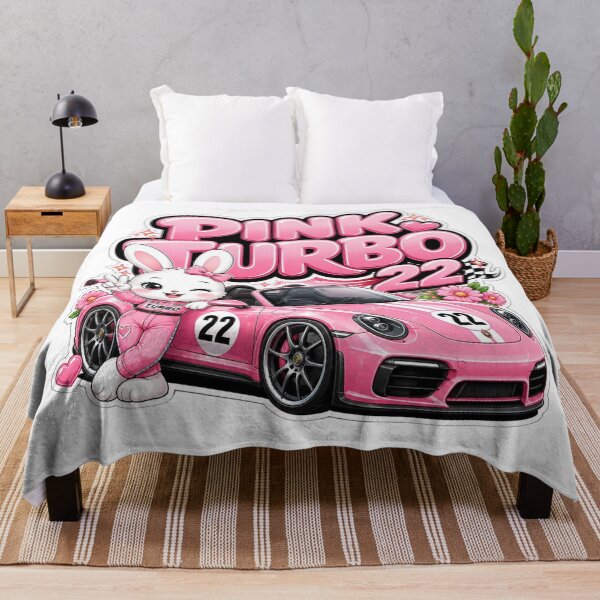 Item preview, Pink Turbo Kawaii Sports Car Sticker PNG | Cute Bunny Racer Graphic | Pastel Streetwear Vinyl Decal | Original Mascot Design designed and sold by Stylestickers55.