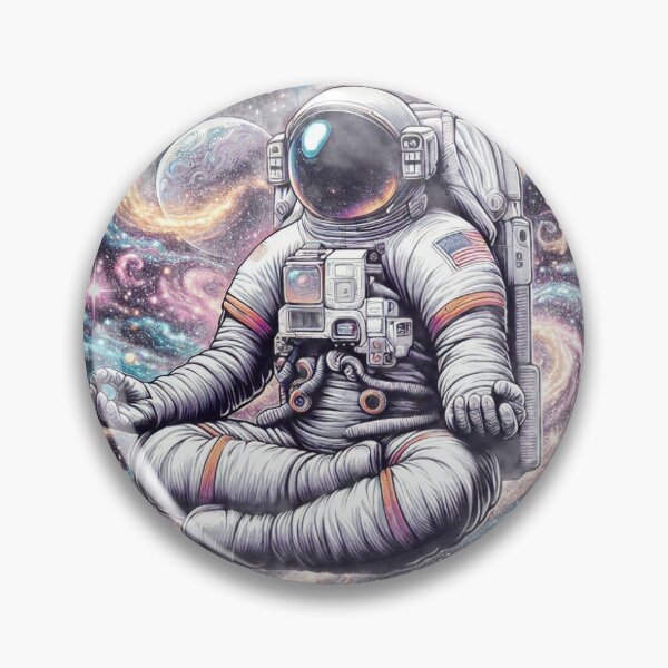 Item preview, Cosmic Astronaut Meditating Space Galaxy 2 designed and sold by Kermancius.