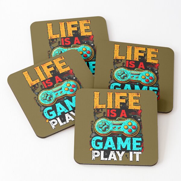 Item preview, Life Is A Game Play It | Vintage Retro Gamer Design designed and sold by AstronautMerch.