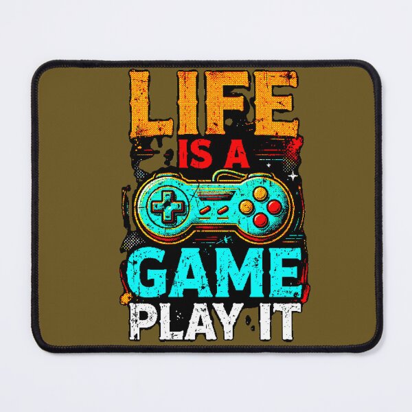 Item preview, Life Is A Game Play It | Vintage Retro Gamer Design designed and sold by AstronautMerch.