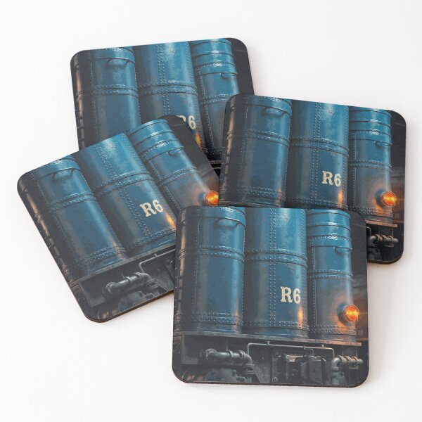 Item preview, Vintage Blue Industrial Storage Tanks designed and sold by NilsDervaux.