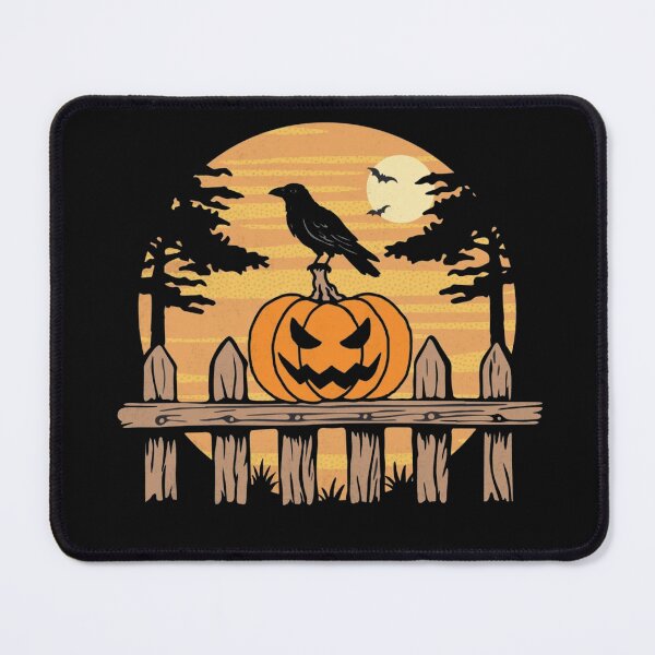 Item preview, Vintage Halloween Crow on Jack-O'-Lantern Spooky Raven Pumpkin Autumn Design designed and sold by Gbriel3.
