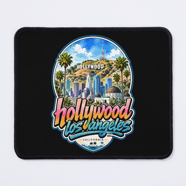 Item preview, Hollywood Los Angeles California Watercolor USA designed and sold by TomFrontierArt.