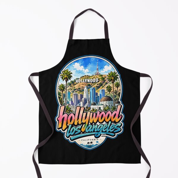 Item preview, Hollywood Los Angeles California Watercolor USA designed and sold by TomFrontierArt.