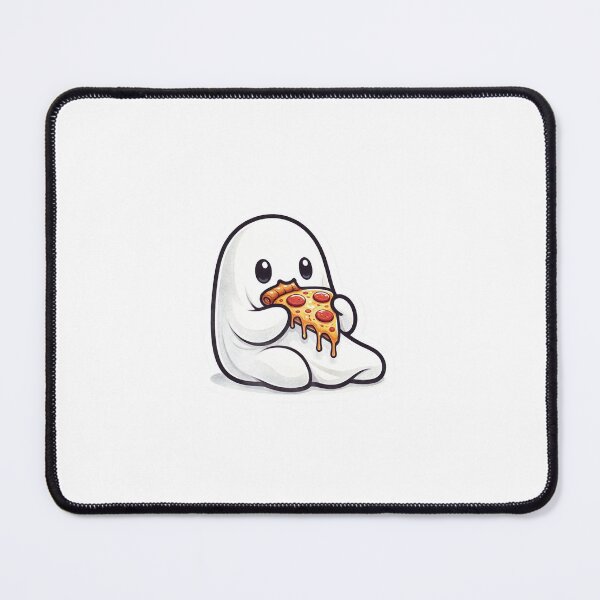 Item preview, Cute Spooky Ghost Eating Pizza 2 designed and sold by Kermancius.