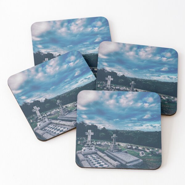 Item preview, Gloomy Graveyard in Blue Monochrome designed and sold by Empathetic-Psychopath.