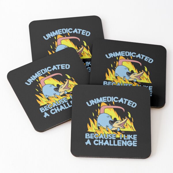 Item preview, unmedicated because i like a challenge  designed and sold by remerasnerdas.