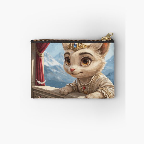 Item preview, Royal Princess Cat on a Castle Balcony designed and sold by NilsDervaux.