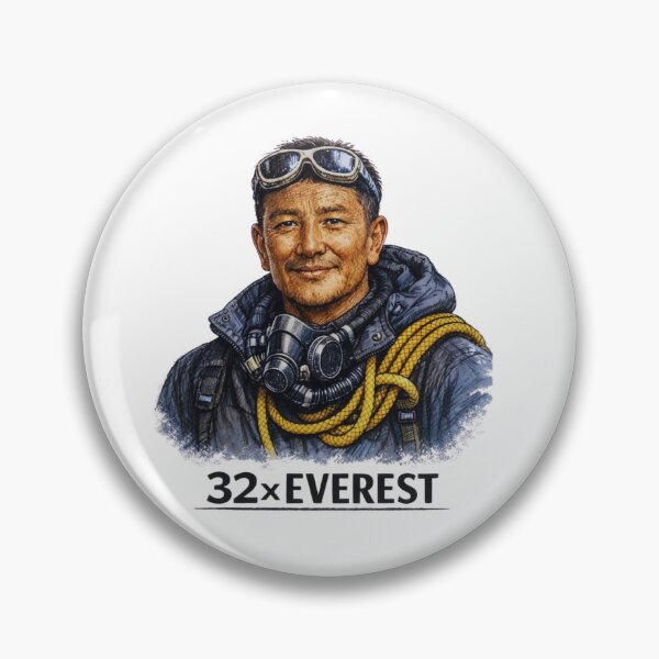 Item preview, World Record Climber Portrait Art 32x Everest Mountaineering designed and sold by GabeMountainArt.