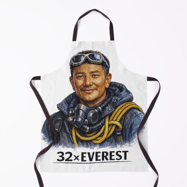 Item preview, World Record Climber Portrait Art 32x Everest Mountaineering designed and sold by GabeMountainArt.