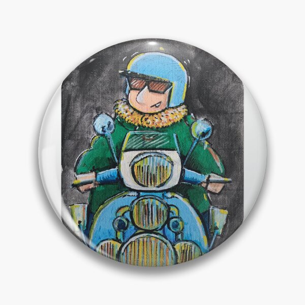 Item preview, Classic Scooter | Vintage Scooter Riders | Scooterist, Retro Mod Inspired Art designed and sold by GWARTGB.