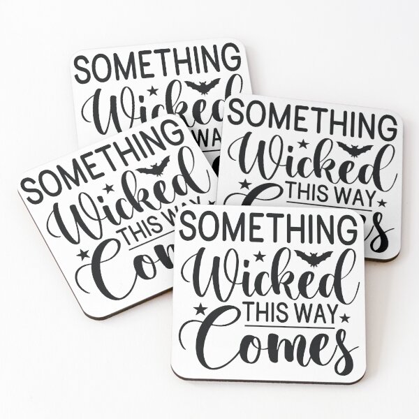 Item preview, Something Wicked This Way Comes - Autumn Halloween Vibes Quote designed and sold by FuzionRaptor.