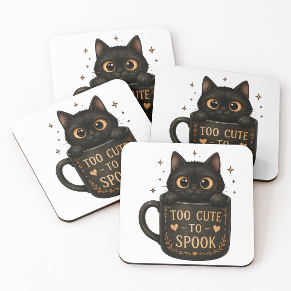 Item preview, Too Cute to Spook Black Cat designed and sold by DustyCuriositie.