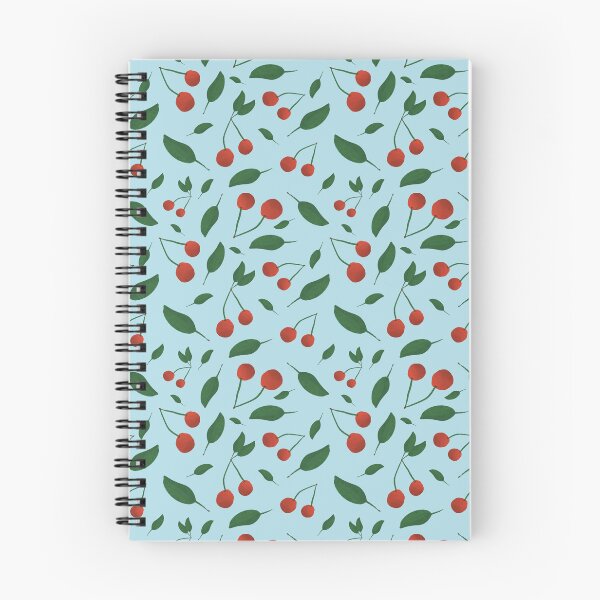Item preview, Pretty cherries on a blue background designed and sold by BelirisCréations.