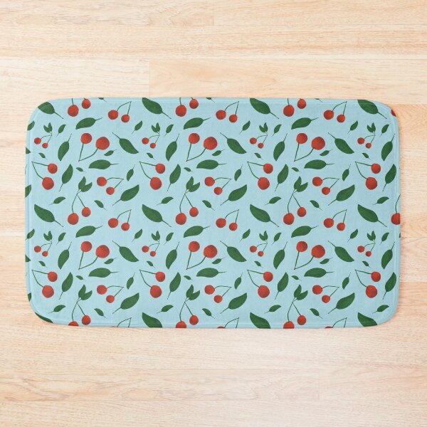 Item preview, Pretty cherries on a blue background designed and sold by BelirisCréations.