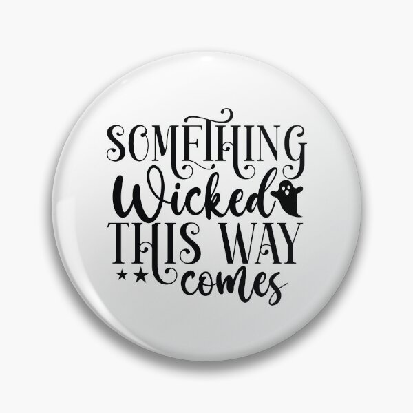 Item preview, Something Wicked This Way Comes - Retro Autumn Halloween Vibes Quotes Spooky USA Apparel designed and sold by FuzionRaptor.