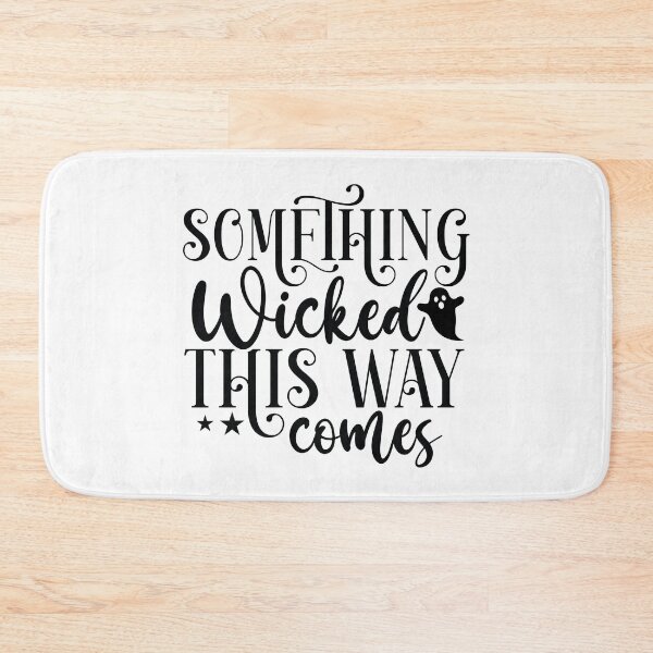Item preview, Something Wicked This Way Comes - Retro Autumn Halloween Vibes Quotes Spooky USA Apparel designed and sold by FuzionRaptor.