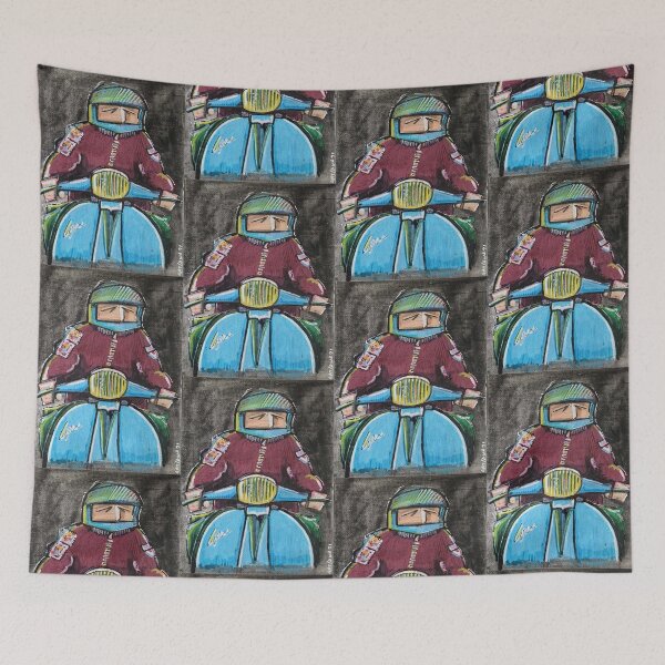 Item preview, Classic Scooter | Vintage Scooter Riders | Scooterist, Retro Mod Inspired Art designed and sold by GWARTGB.
