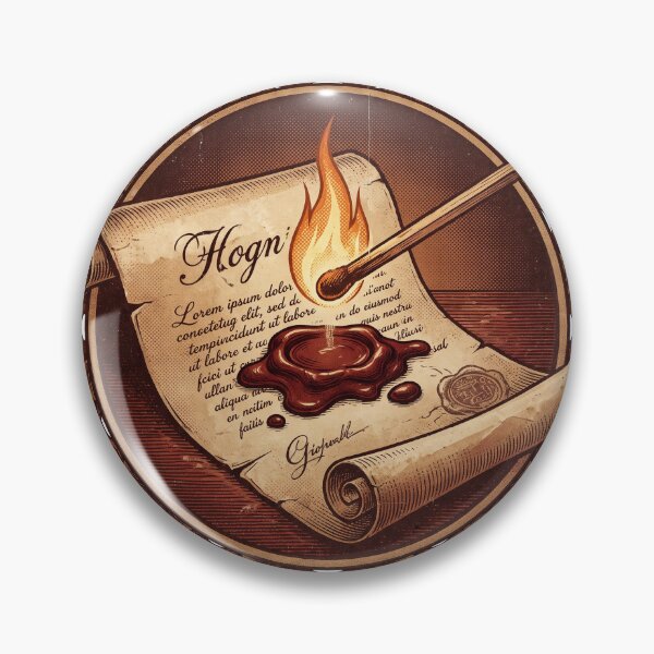 Item preview, Match And Wax Seal On Latin Scroll - Vintage Letter Writing Aesthetic Vintage Illustr designed and sold by Archi-Studio.