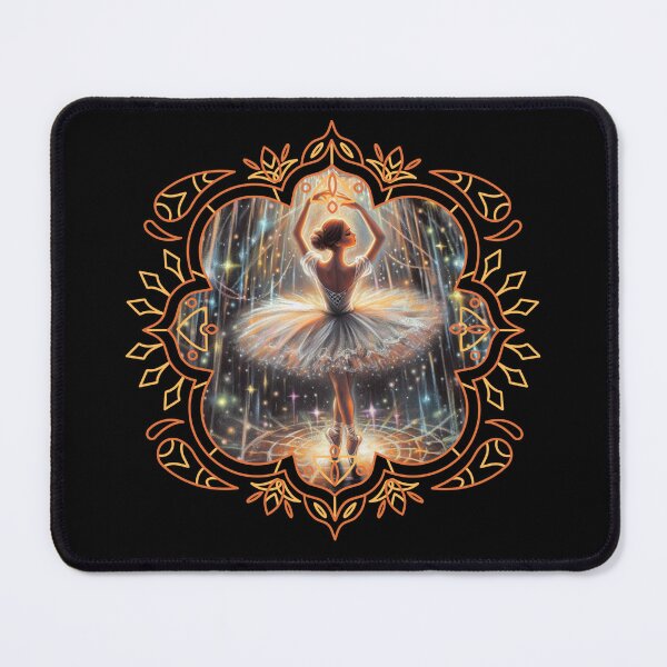 Item preview, Golden Fantasy Ballerina – Dreamy Dance Illustration designed and sold by Szpaku desart .