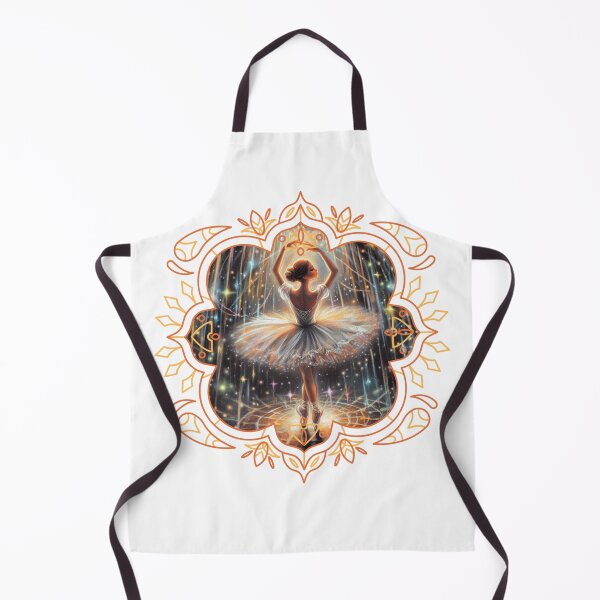 Item preview, Golden Fantasy Ballerina – Dreamy Dance Illustration designed and sold by Szpaku desart .