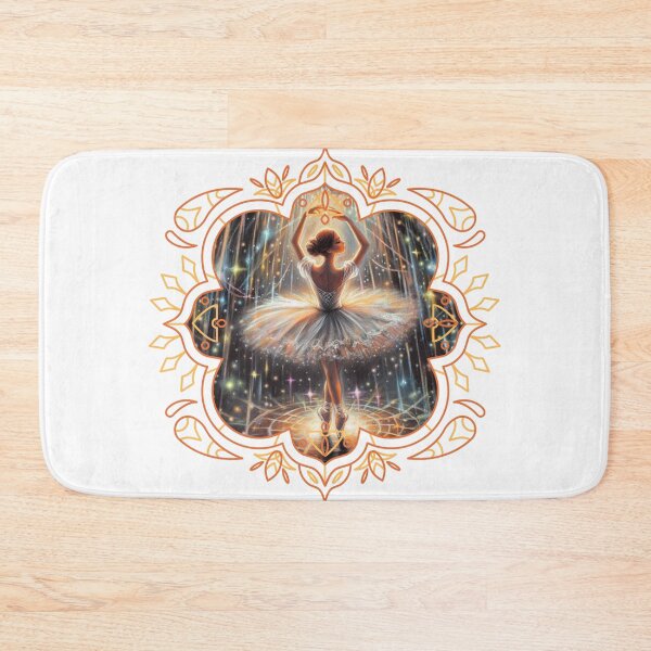 Item preview, Golden Fantasy Ballerina – Dreamy Dance Illustration designed and sold by Szpaku desart .