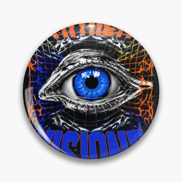 Item preview, Cyber Eye Matrix Grid Anti Design Y2K Acid Poster designed and sold by zdzdesigner.