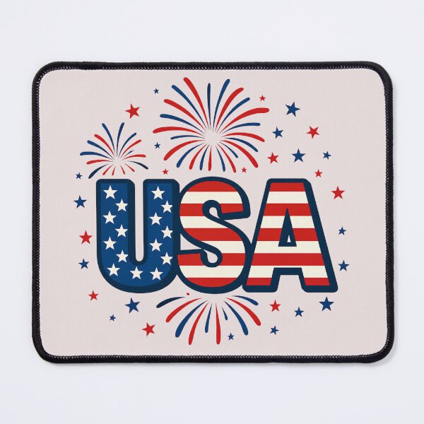 Item preview, USA Patriotic Fireworks Design | Red White & Blue America Celebration designed and sold by HANG ON STUDIO .