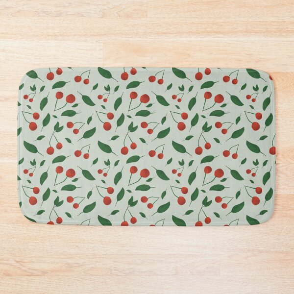 Item preview, Pretty cherries on a green background designed and sold by BelirisCréations.