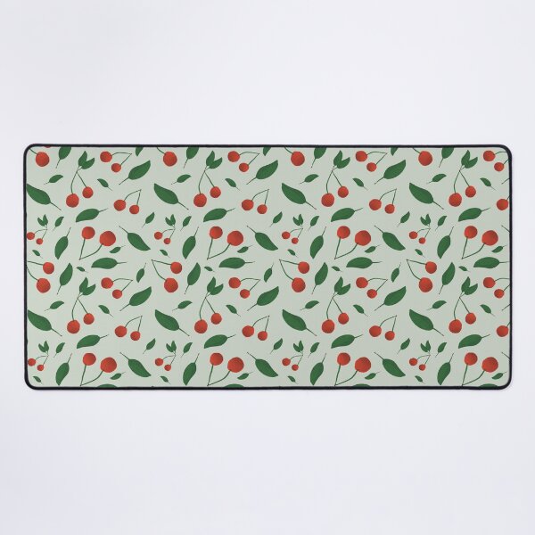 Item preview, Pretty cherries on a green background designed and sold by BelirisCréations.