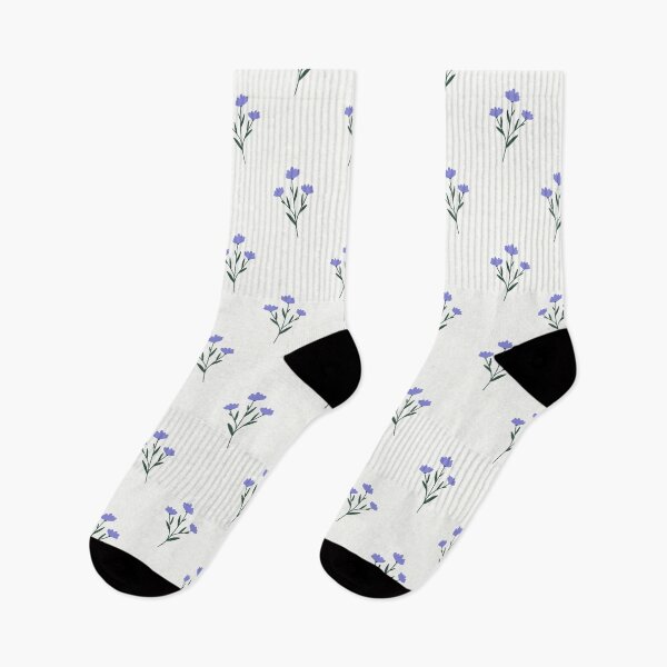 Item preview, Purple Wildflower Sprig Botanical Pattern designed and sold by Zaya_art.