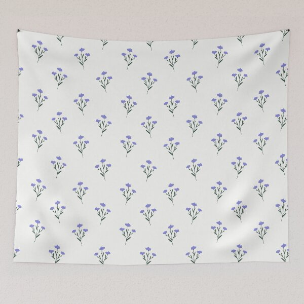 Item preview, Purple Wildflower Sprig Botanical Pattern designed and sold by Zaya_art.