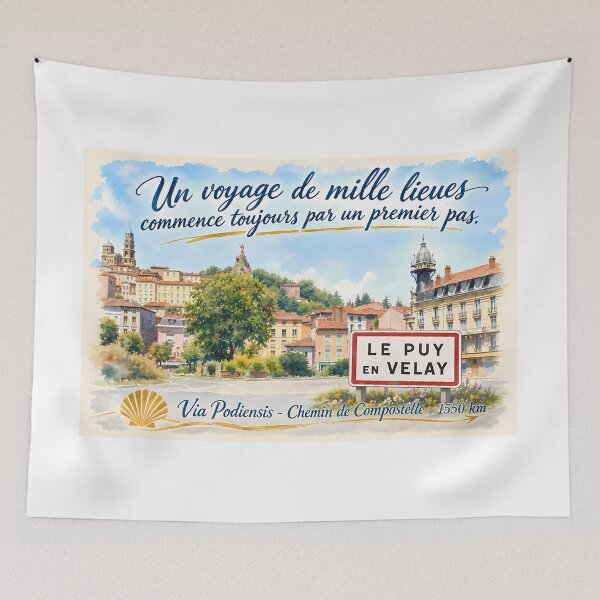 Item preview, Departure for Compostela from Le Puy-en-Velay designed and sold by Georgiale.