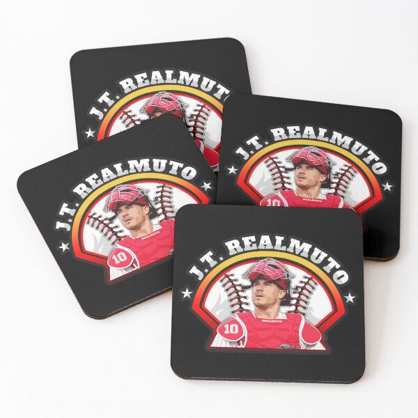 Item preview, J.T. Realmuto Baseball Catcher Artwork with Number 10 and Bold Typography Design designed and sold by Zigmak.