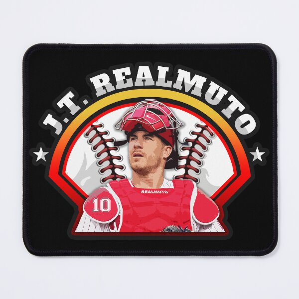 Item preview, J.T. Realmuto Baseball Catcher Artwork with Number 10 and Bold Typography Design designed and sold by Zigmak.