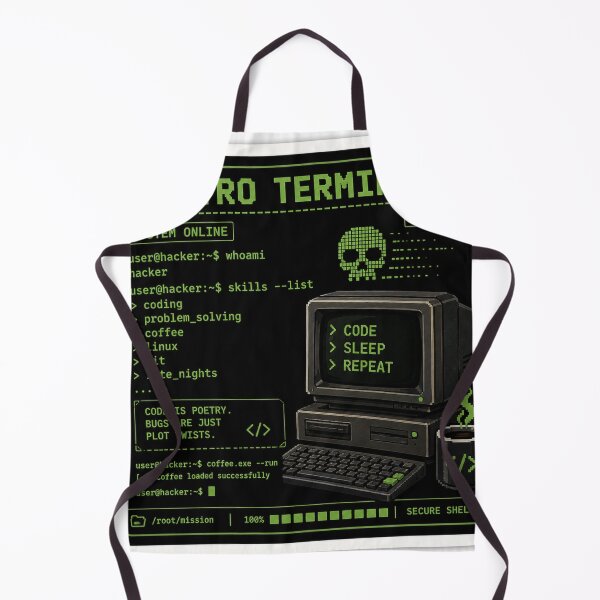 Item preview, Retro Terminal: Code • Sleep • Repeat designed and sold by Kushwaha18.