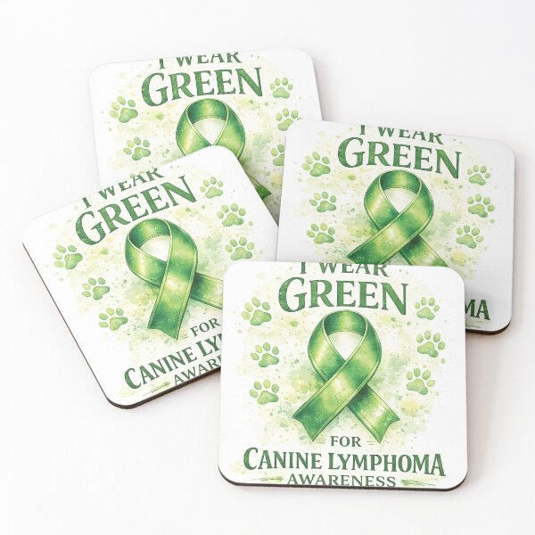 Item preview, I Wear Green for Canine Lymphoma Awareness | Dog Cancer Support designed and sold by otaku.edwardj.