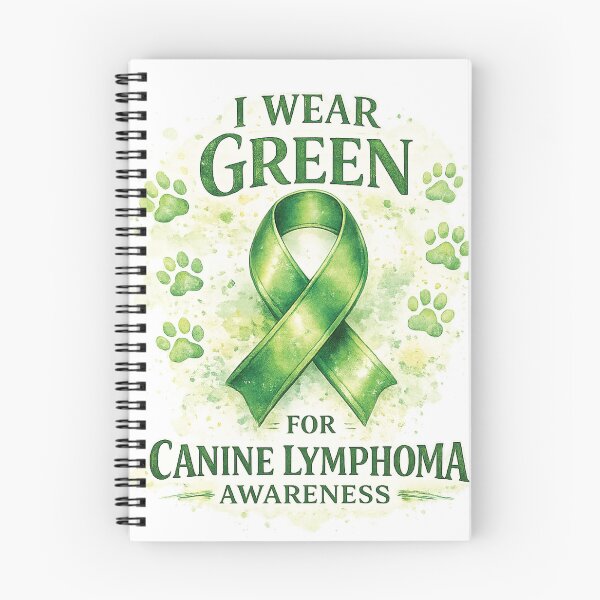 Item preview, I Wear Green for Canine Lymphoma Awareness | Dog Cancer Support designed and sold by otaku.edwardj.