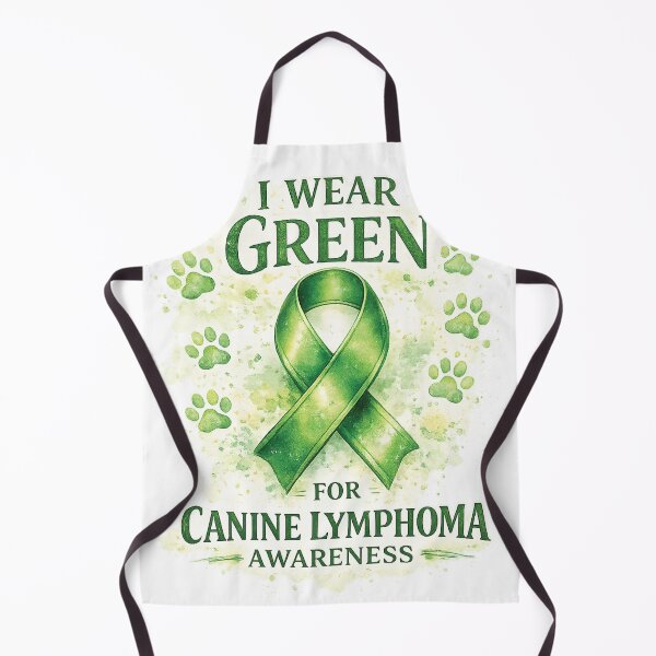 Item preview, I Wear Green for Canine Lymphoma Awareness | Dog Cancer Support designed and sold by otaku.edwardj.