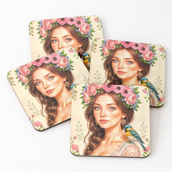 Item preview, Floral Crown With Lush Blooms designed and sold by The Empire Of Digital Art..