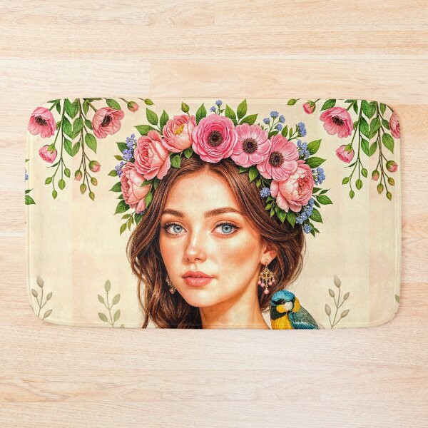 Item preview, Floral Crown With Lush Blooms designed and sold by The Empire Of Digital Art..