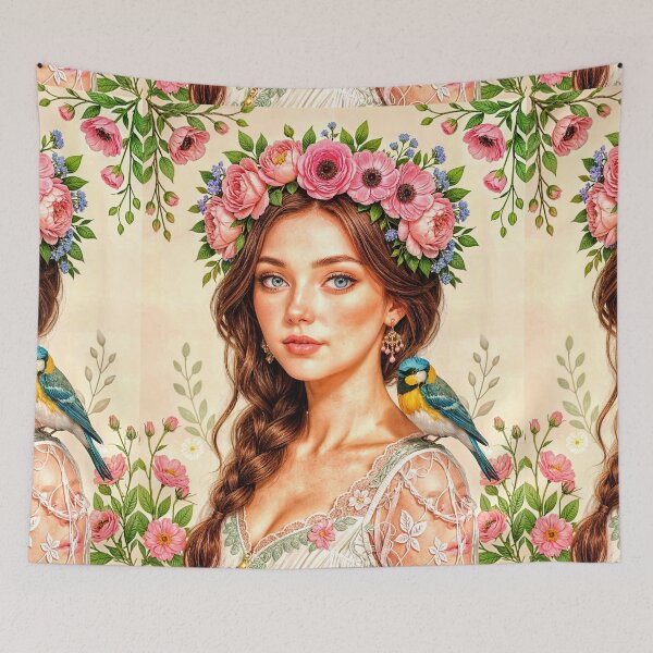 Item preview, Floral Crown With Lush Blooms designed and sold by The Empire Of Digital Art..