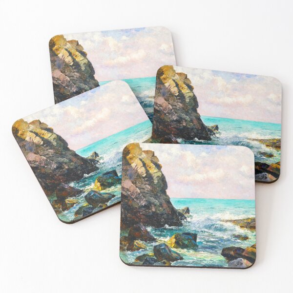 Item preview, Breaking Waves in Istria by Marie Egne (1890) designed and sold by Vernissage-dart.
