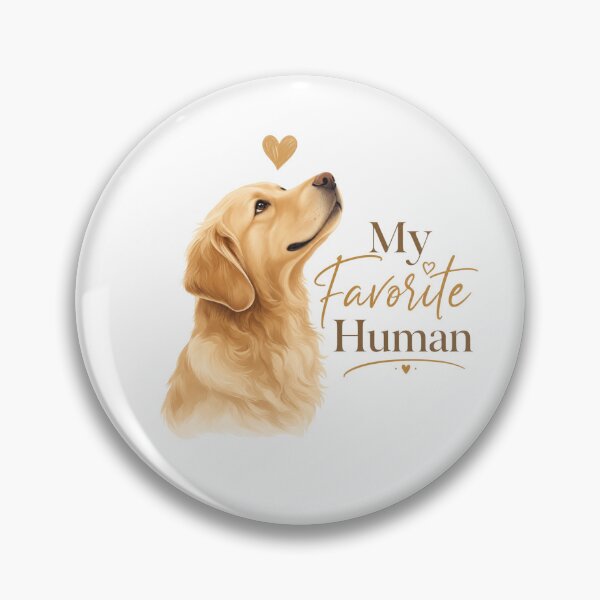 Item preview, My Favorite Human Golden Retriever Dog Dad Kawaii T-Shirt designed and sold by Ashley critters.