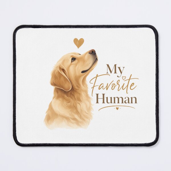 Item preview, My Favorite Human Golden Retriever Dog Dad Kawaii T-Shirt designed and sold by Ashley critters.