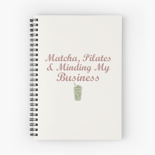Item preview, Matcha Pilates and Minding My Business Funny Wellness Quote designed and sold by Joshbrowny.