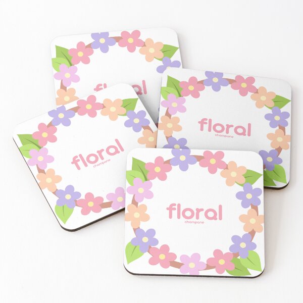 Item preview, Floral Champane designed and sold by Sketchyz.